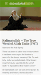 Mobile Screenshot of kalimatullah.com